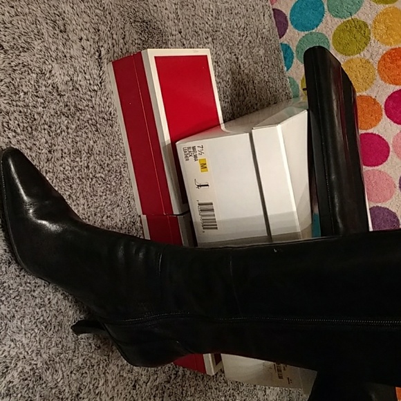 Authentic AK Anne Klein Maelmaa blk calf leather - Picture 5 of 8